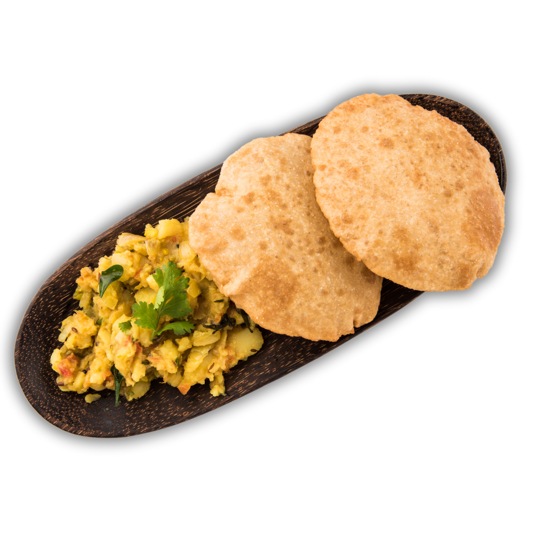 Poori_Chicken_Curry_Aroma_India-Food